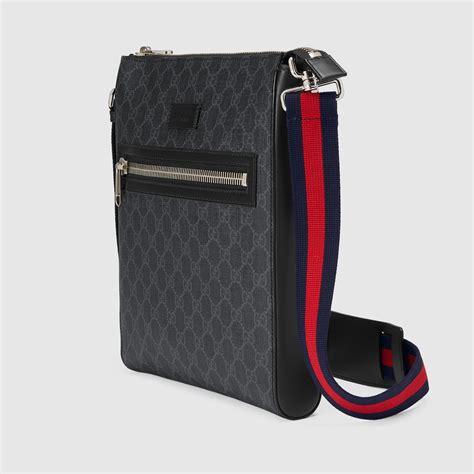 gucci umhängetasche herren schwarz|gg supreme collection umhängetaschen.